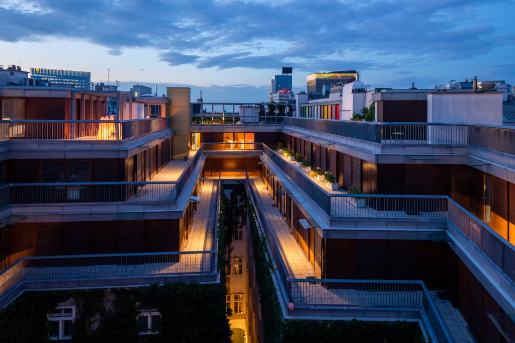 Dachterrasse abend